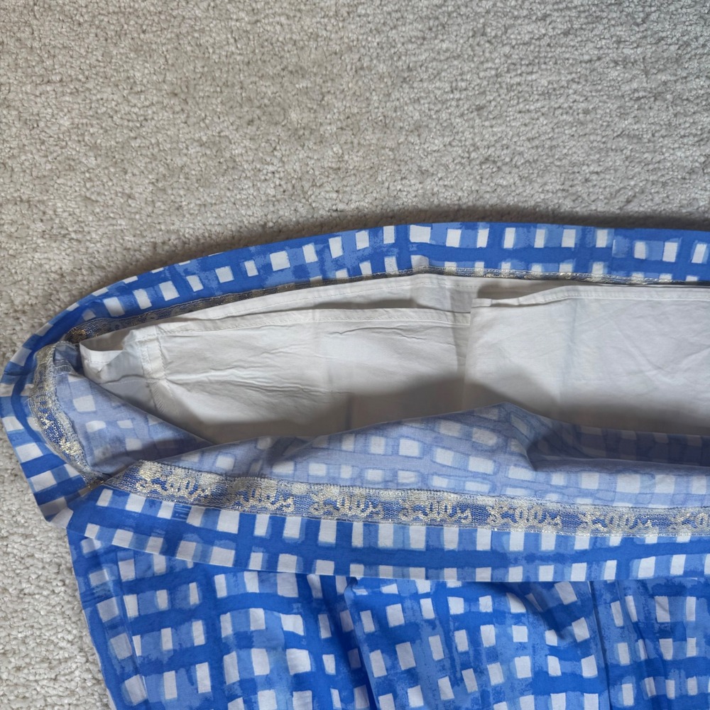 Lilly Pulitzer Dress Womens 8 Ardleigh Bennet Blue Feelin Beachy Gingham Dress - Picture 9 of 12
